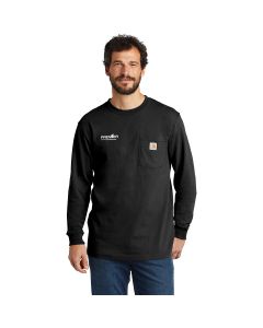 Carhartt ® Workwear Pocket Long Sleeve T-Shirt-Black-Small-Premier Companies