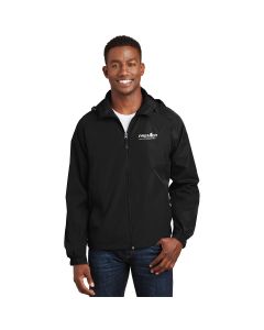 Sport-Tek® Hooded Raglan Jacket-Black-Extra Small-Premier Companies