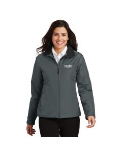 Port Authority® Ladies Challenger™ Jacket-Steel Grey/True Black-Small-Premier Ag